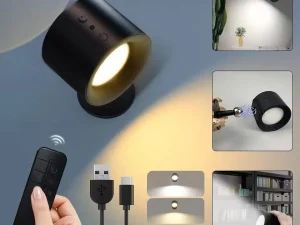 Rechargeable Magnetic Wall Mount led spotlight Front and Rear Light with Remote Control