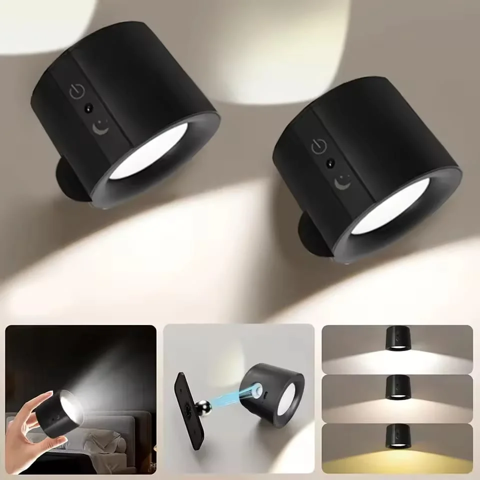 Rechargeable Magnetic Wall Mount led spotlight Front and Rear Light with Remote Control - Image 7