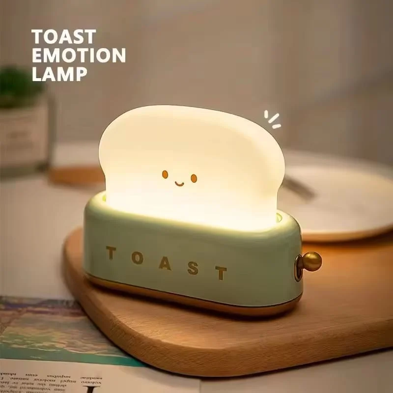 LED Night Light Toast Cartoon Cute lamp