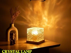 16 Color Acrylic Aurora Glow Projector Lamp with Water Ripple Waving Effects