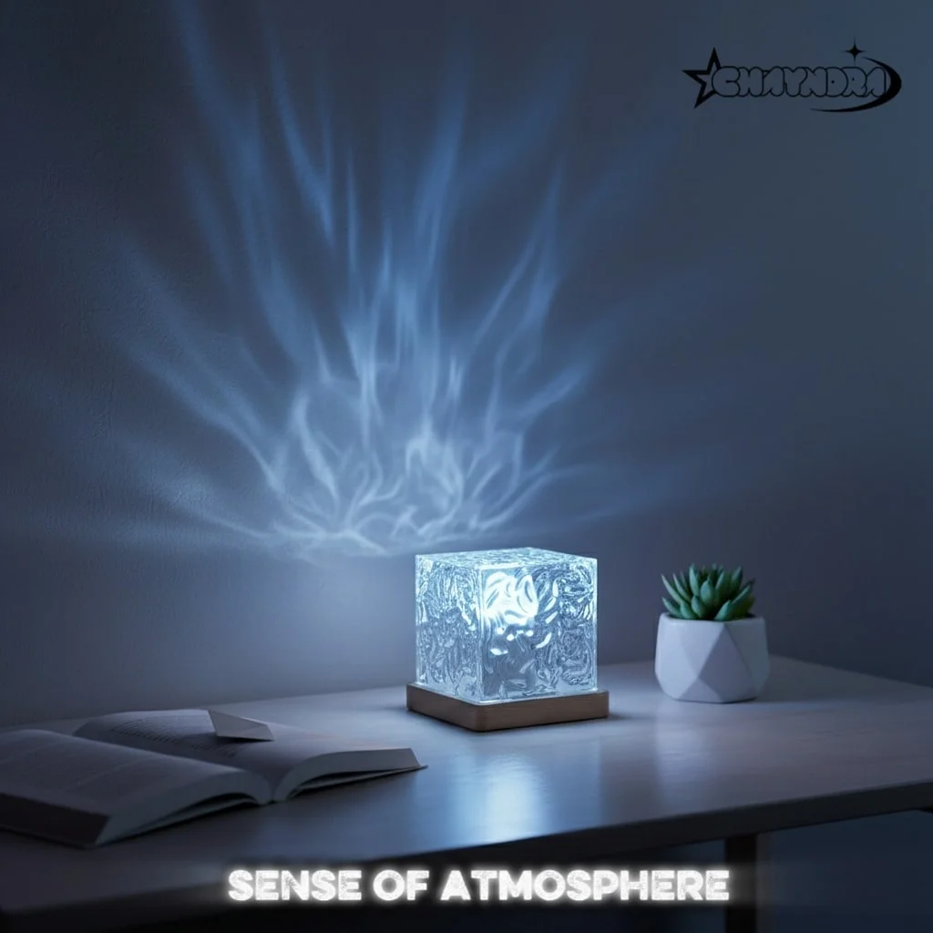 16 Color Acrylic Aurora Glow Projector Lamp with Water Ripple Waving Effects - Image 6